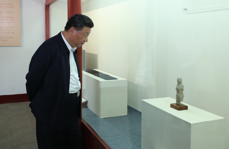 2021年5月12日，習近平總書(shū)記在南陽(yáng)市考察東漢醫學(xué)家張仲景的墓祠紀念地醫圣祠。 